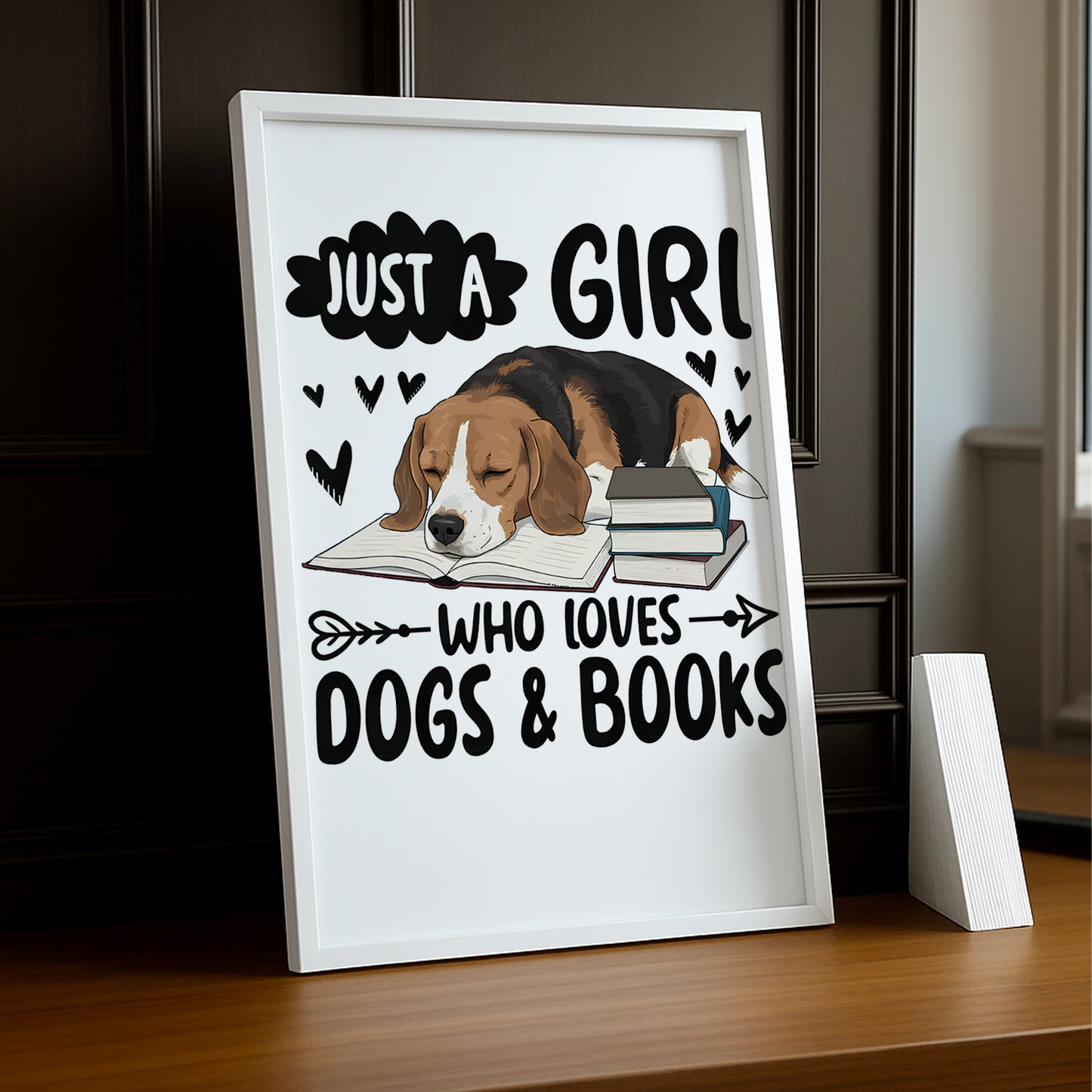 Just a Girl Who Loves Dogs & Books - Poster