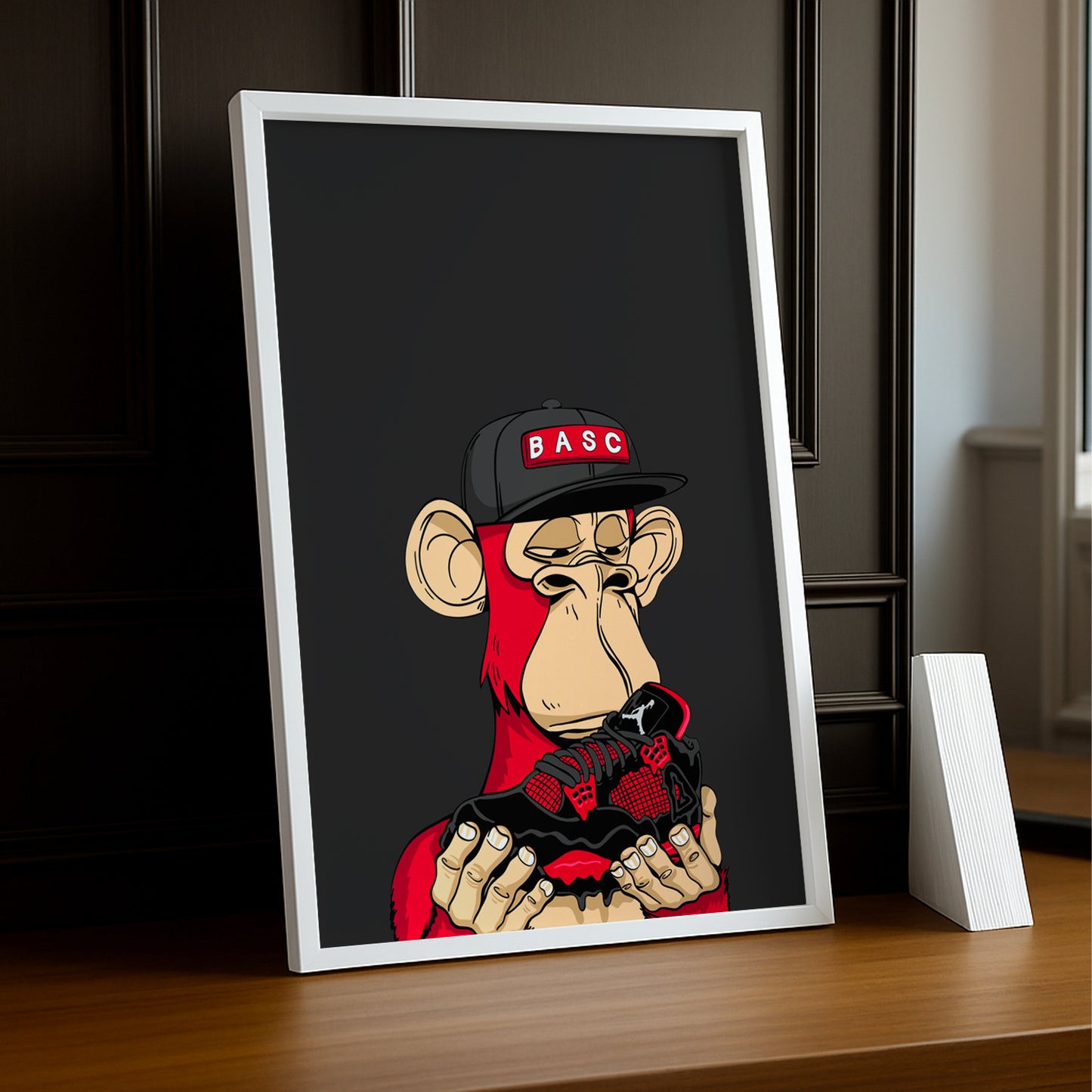 Cadre photo Bayc Ape Air Jordan 4 Chicago