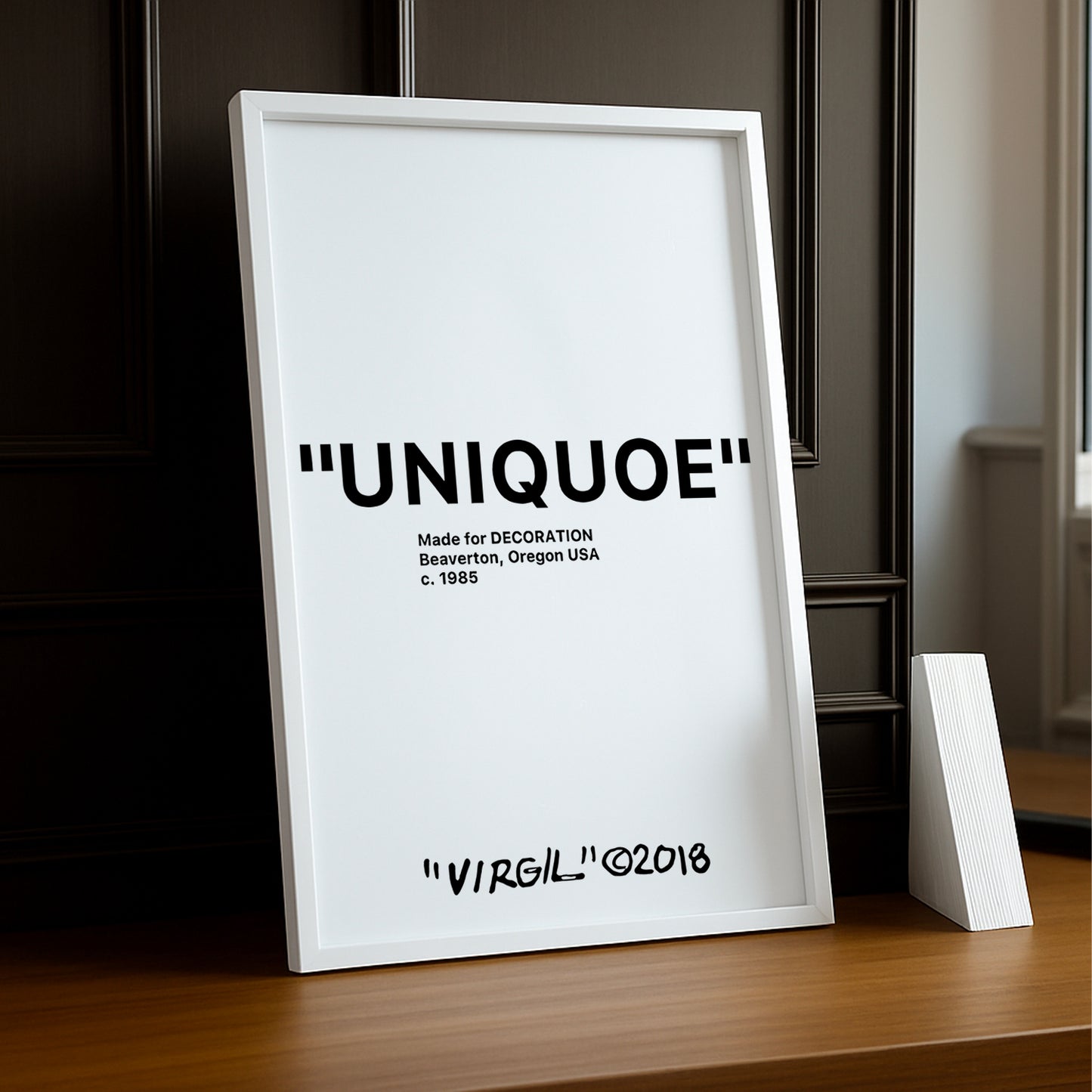 Cadre photo Off-White "Uniqoe"