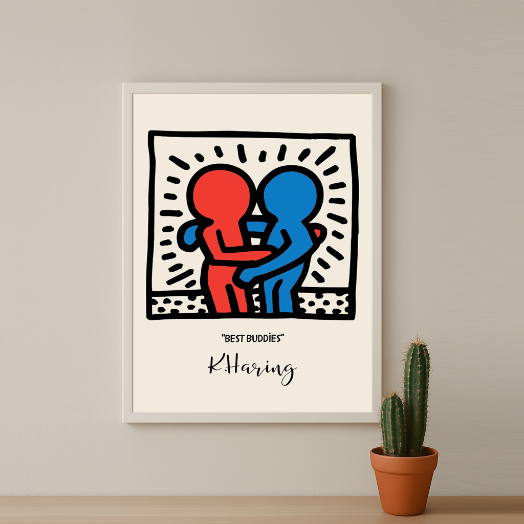 Cadre photo Keith Haring "Best Buddies"