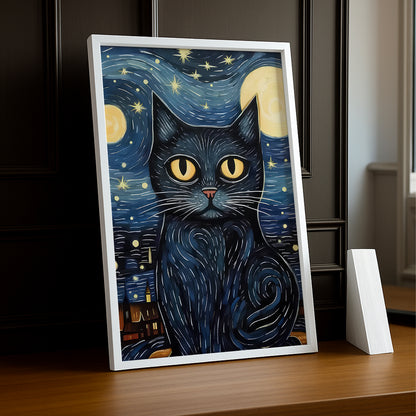 Cadre photo Chat by Night