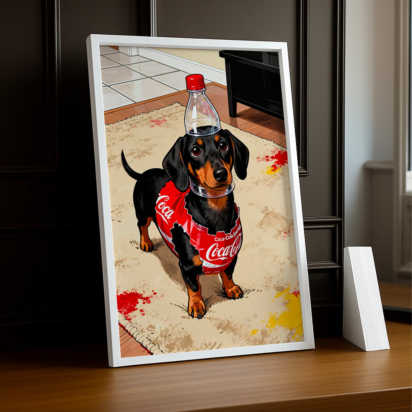Cadre Photo Coca-Cola - Chien