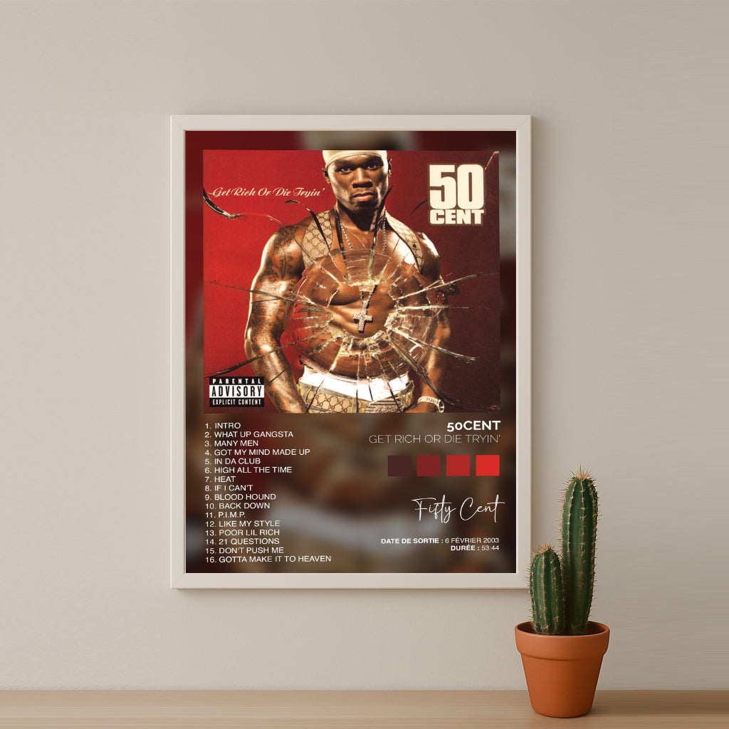 Poster 50Cent - Album Get Rich Or Die Trying