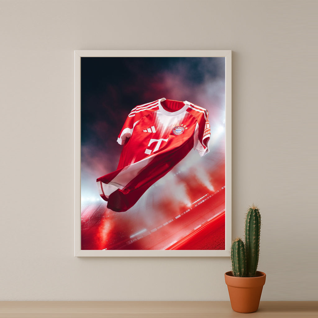 Poster Maillot Football - Bayern Munich Domicile 25-26