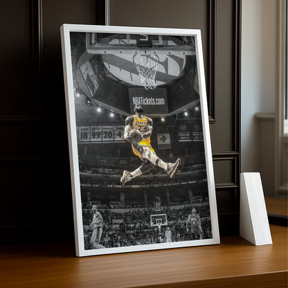 Cadre photo NBA - Lebron James Dunk