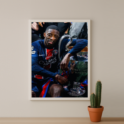 Cadre photo Paris Saint-Germain LDC Dembélé
