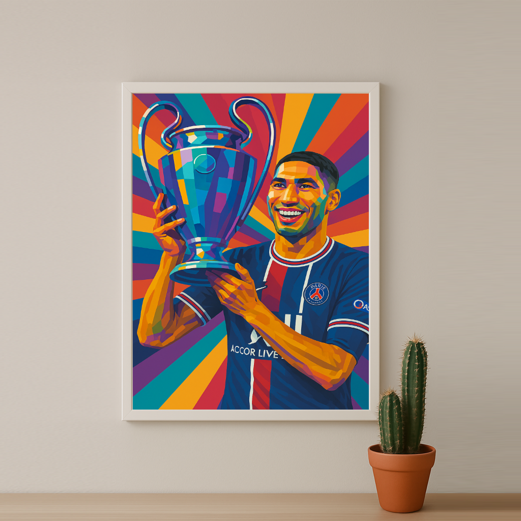Cadre photo Achraf Hakimi Ligue des champions