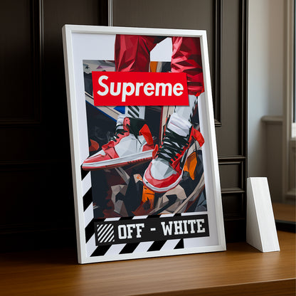 Cadre photo Off-White x Supreme