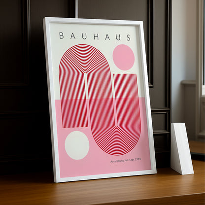 Cadre photo Bauhaus rose