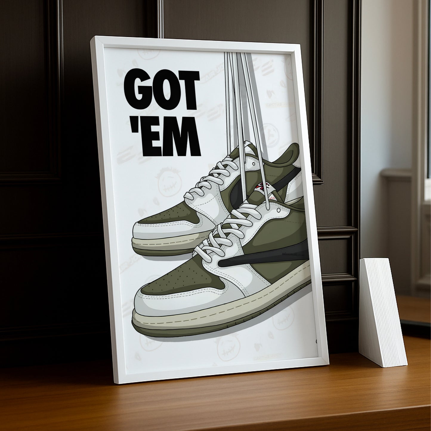 Poster Nike Travis Scott Olive Got'Em