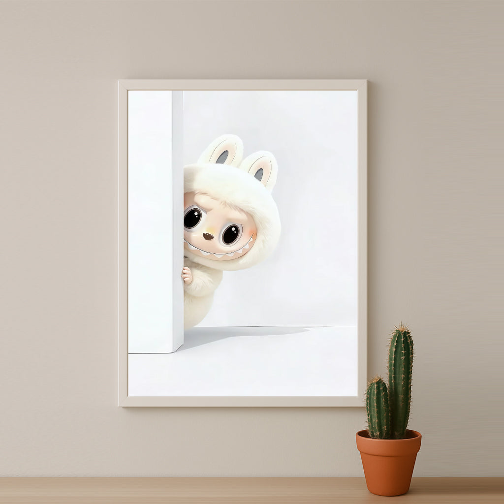 Poster Labubu White - Wall