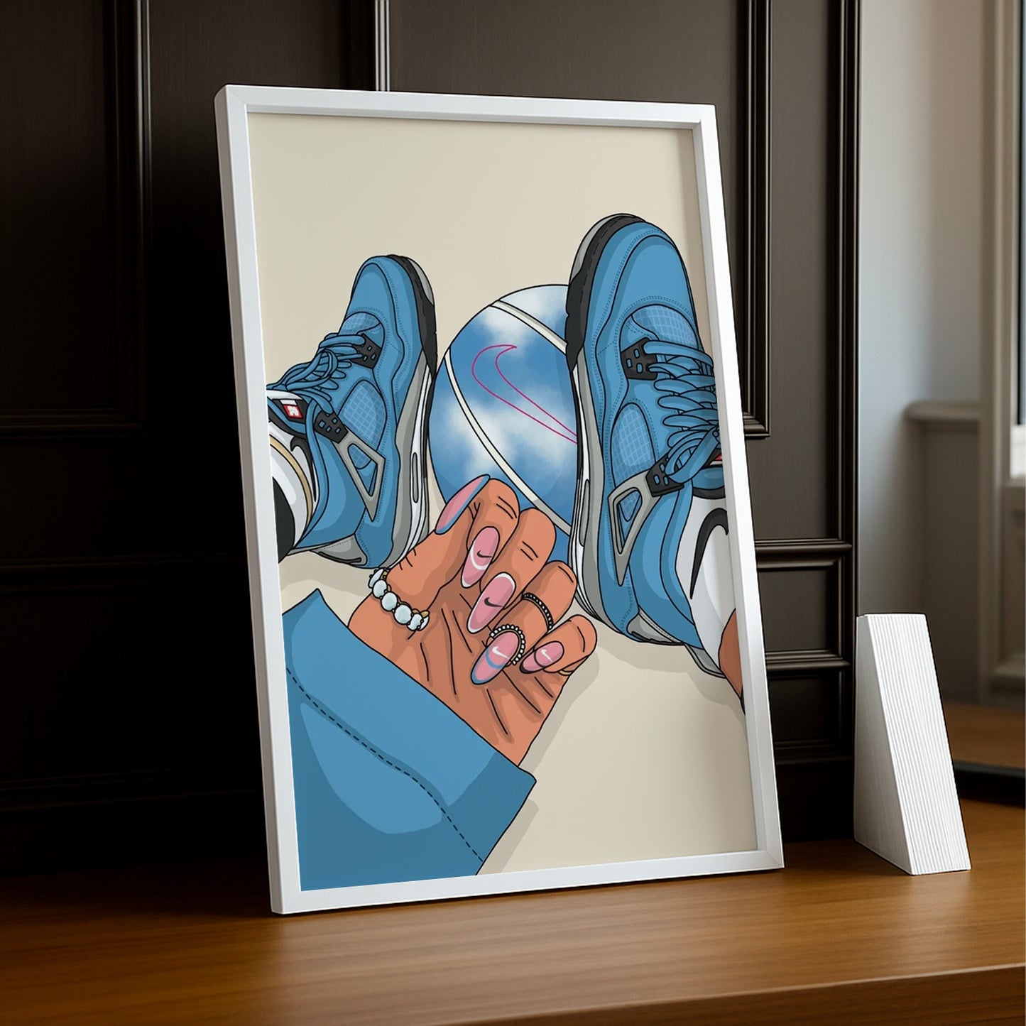 Cadre Photo Nike - Blue Nails