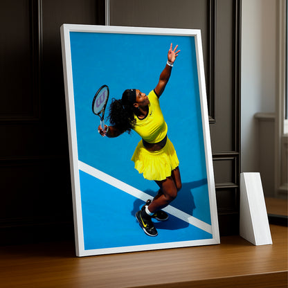Cadre photo Tennis - Serena Williams Service