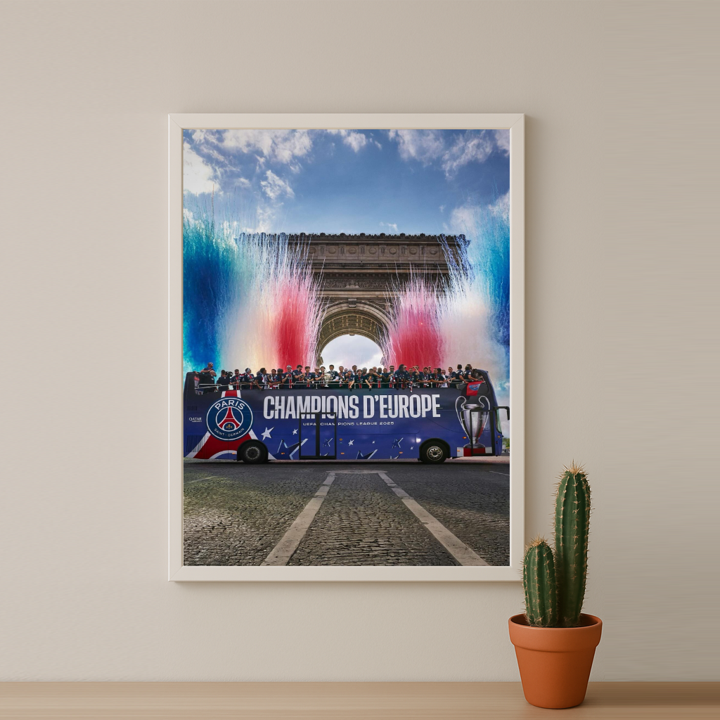 Cadre photo PSG Champion d'Europe