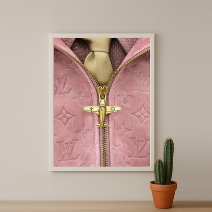 Cadre photo Louis Vuitton rose