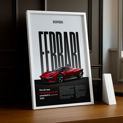 Poster Voitures - Ferrari Daytona SP3