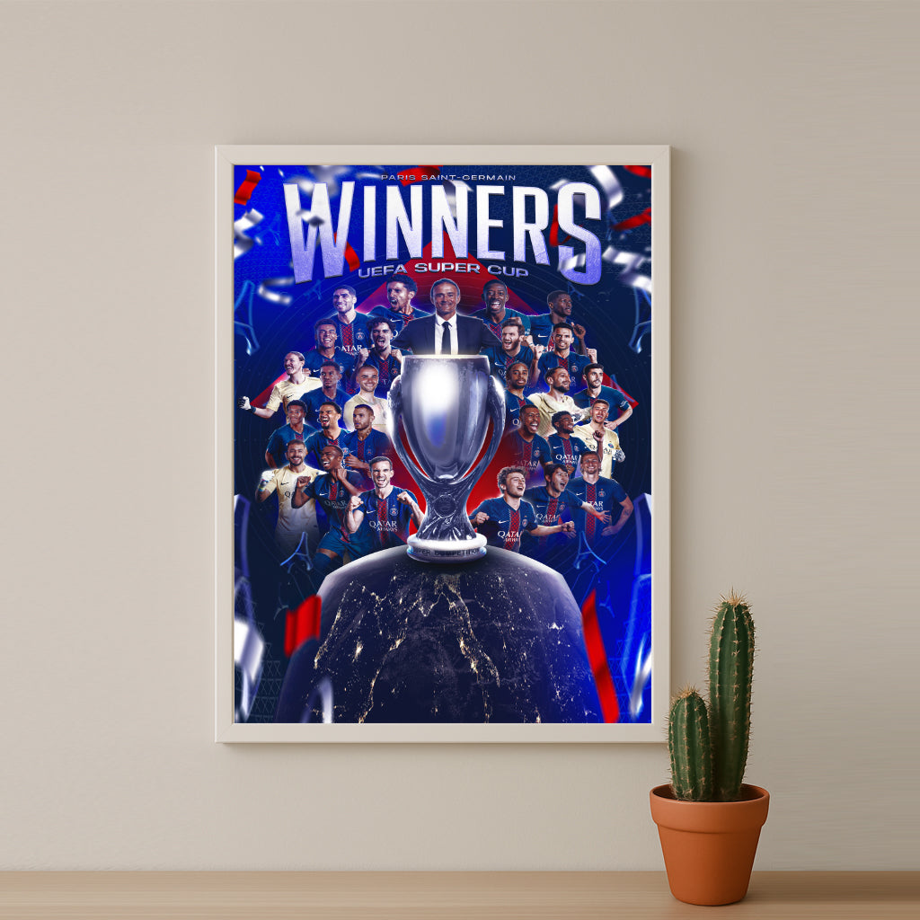 Poster Paris Saint-Germain UEFA Super Cup