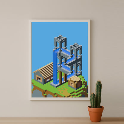 Cadre photo Minecraft - Construction