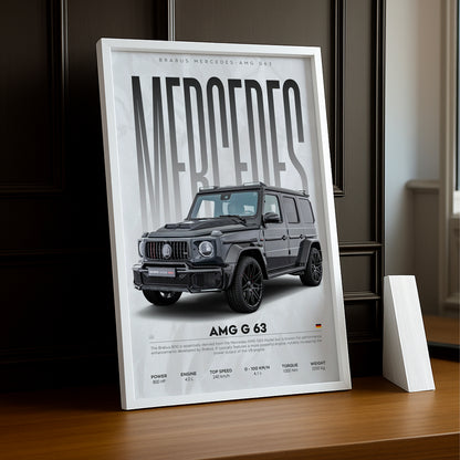 Poster encadré Mercedes G63 AMG