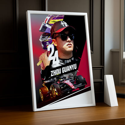 Cadre photo Zhou Guanyu Formule 1