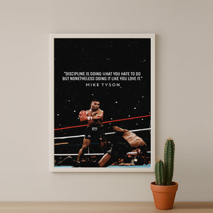 Cadre photo Motivation - Mike Tyson Citation
