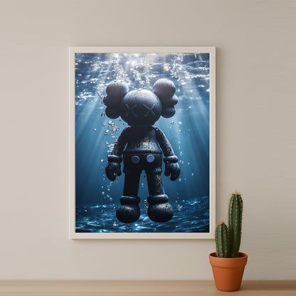 Poster Kaws - Nage