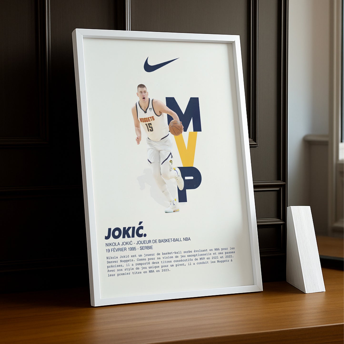 Cadre photo Nikola Jokic NBA