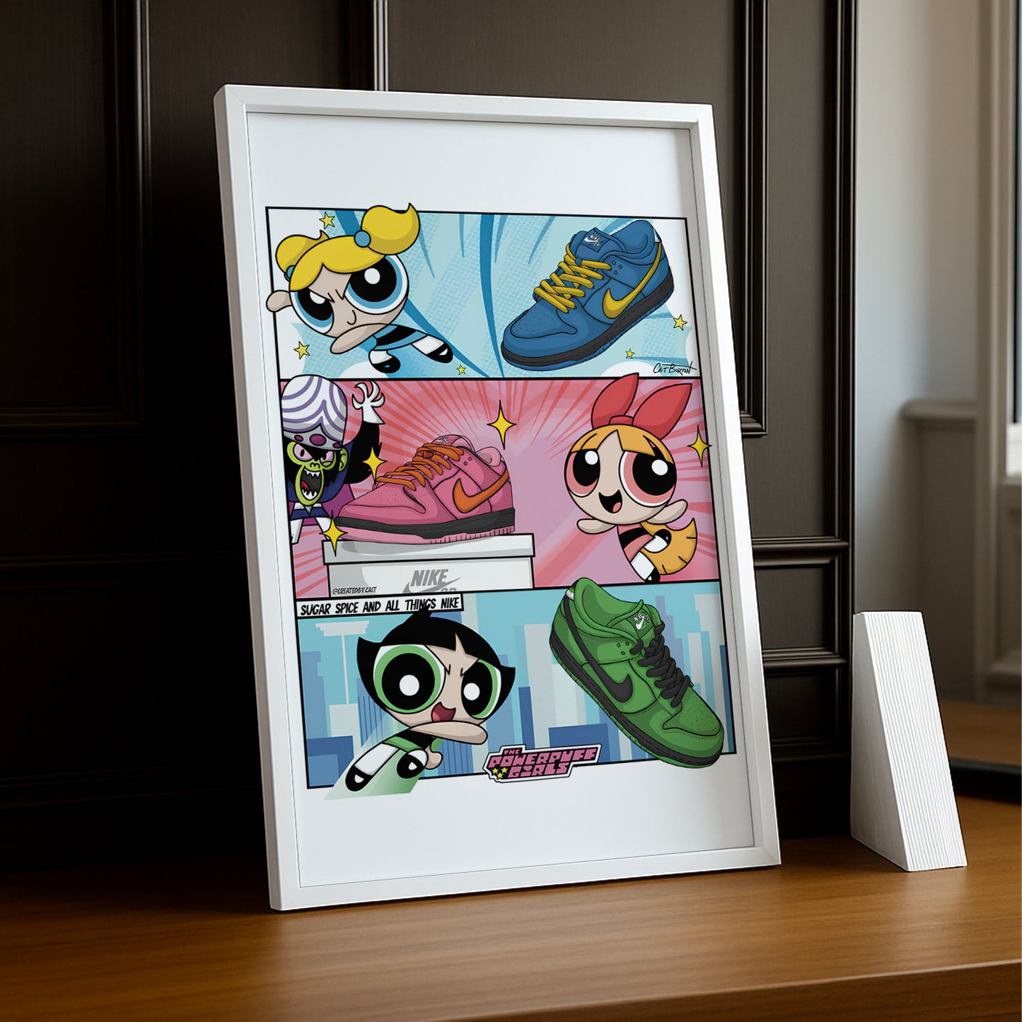 Poster Nike Dunk Powerpuff girl