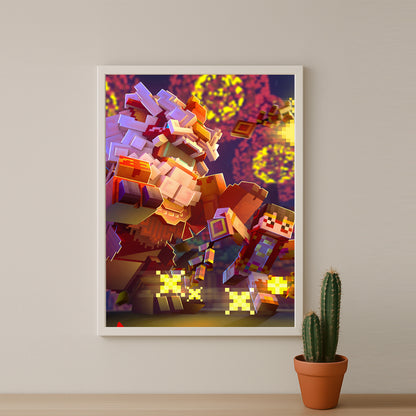 Cadre photo Minecraft - Nouvel an Lunaire