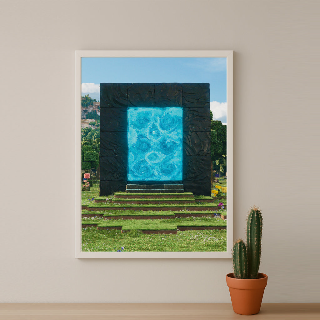 Cadre photo Minecraft - Portail