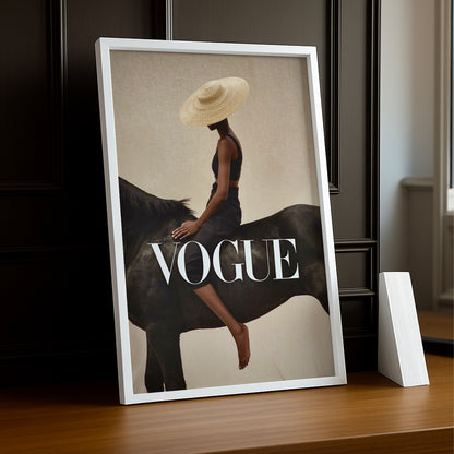 Poster Photo Vogue - Cheval