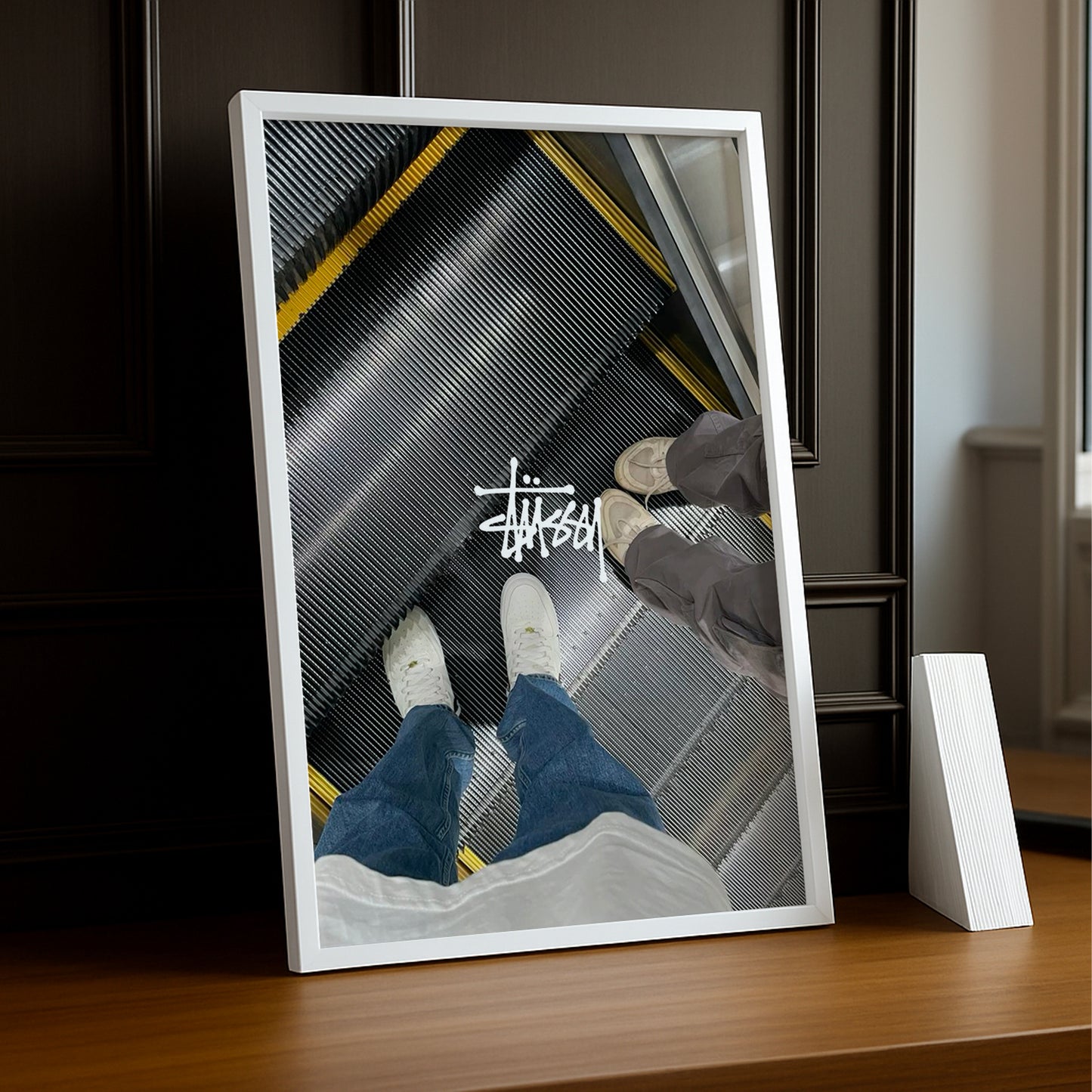 Cadre photo Stüssy escalier