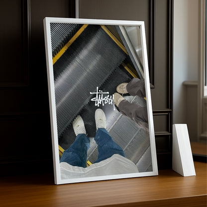 Cadre photo Stüssy escalier