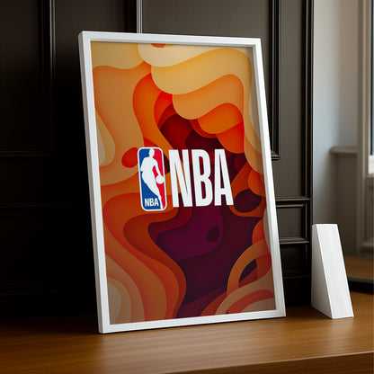 Cadre photo NBA - Logo Orange