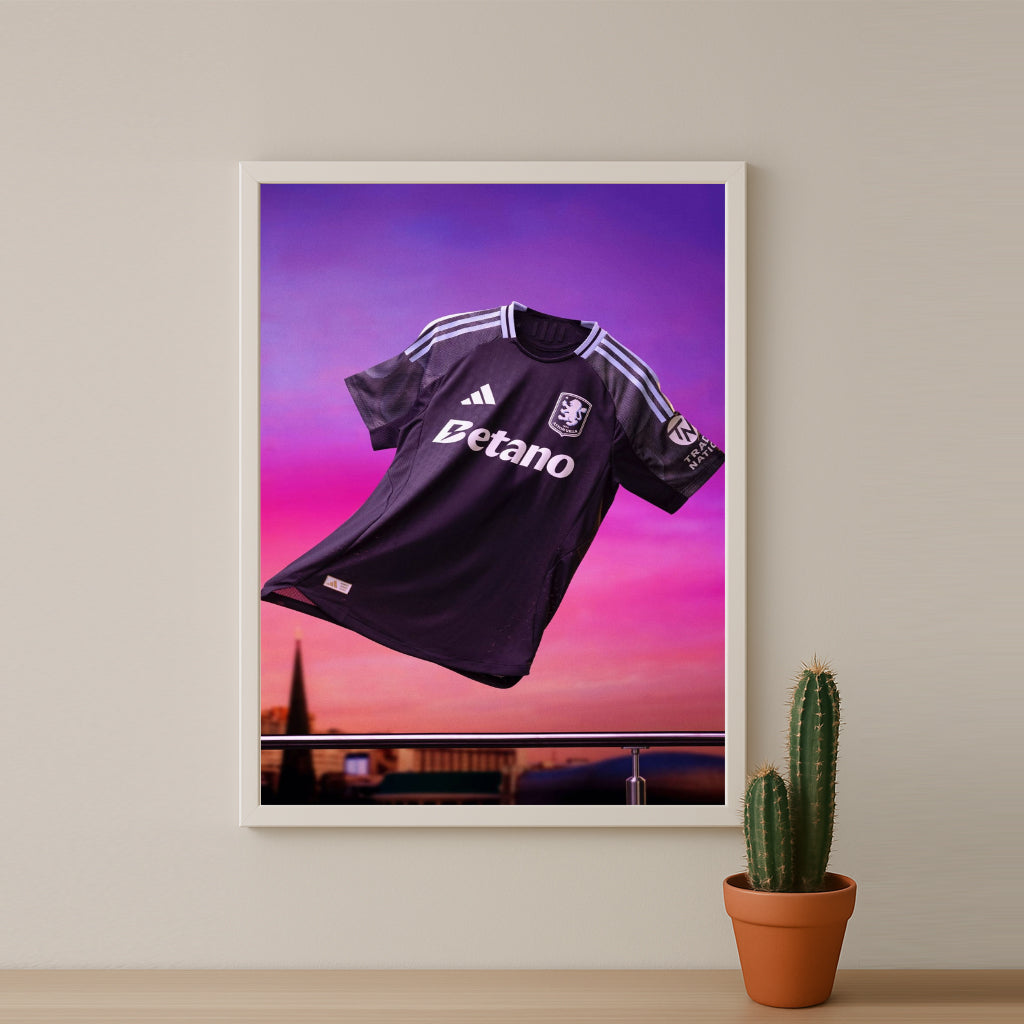 Cadre photo - Maillot Aston Villa Extérieur 25-26
