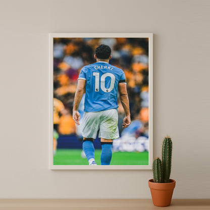 Poster Manchester City - Rayan Cherki 10