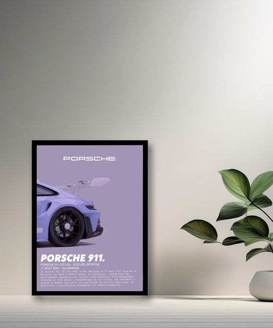 Cadre photo Porsche 911 GT3 RS Lavander