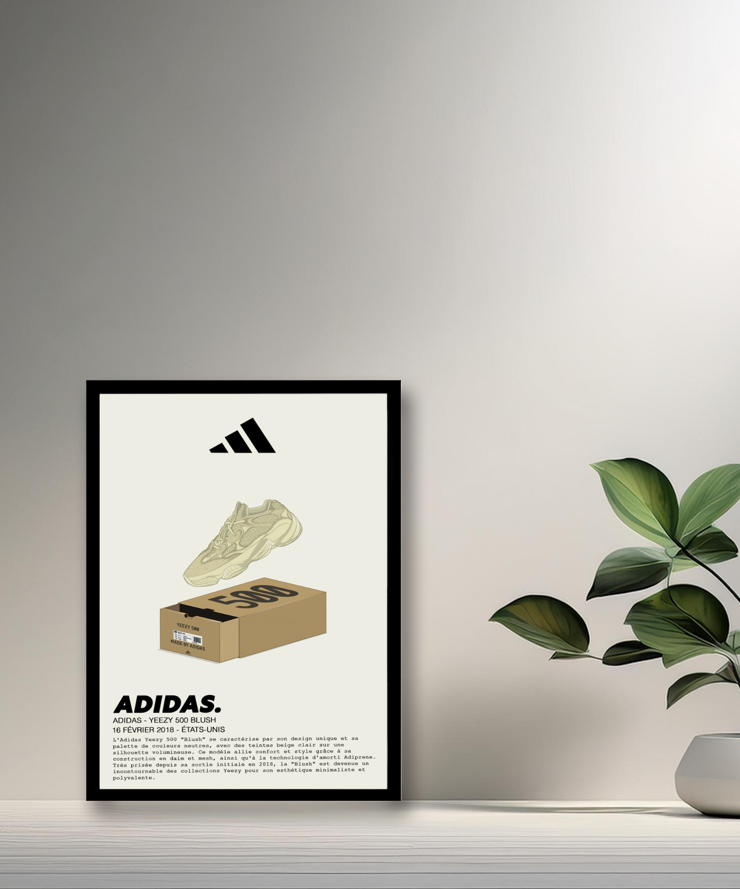 Adidas Yeezy 500 Blush Fotorahmen 