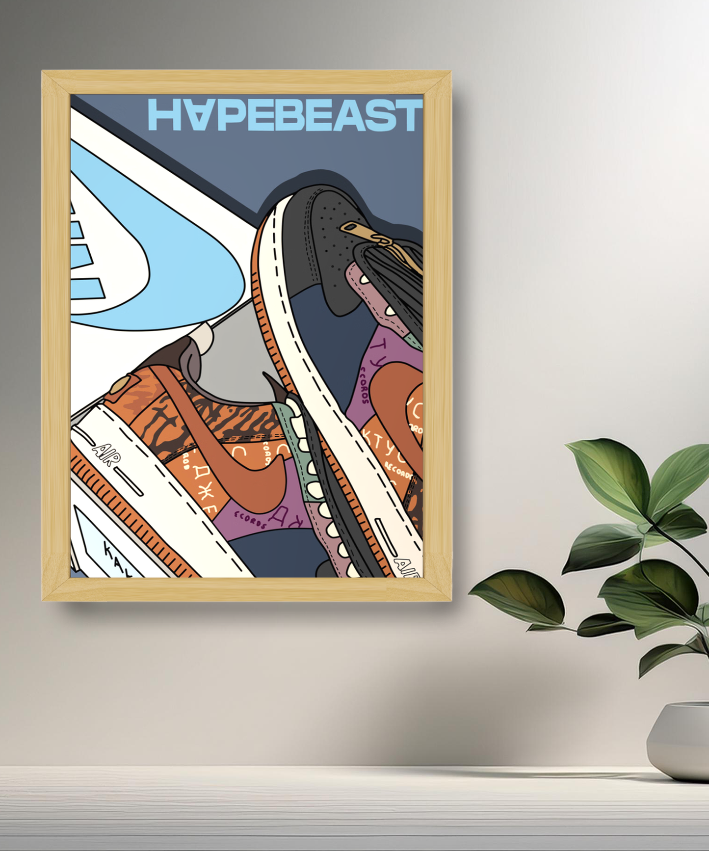 Cadre photo Air Force 1 x Travis Scott