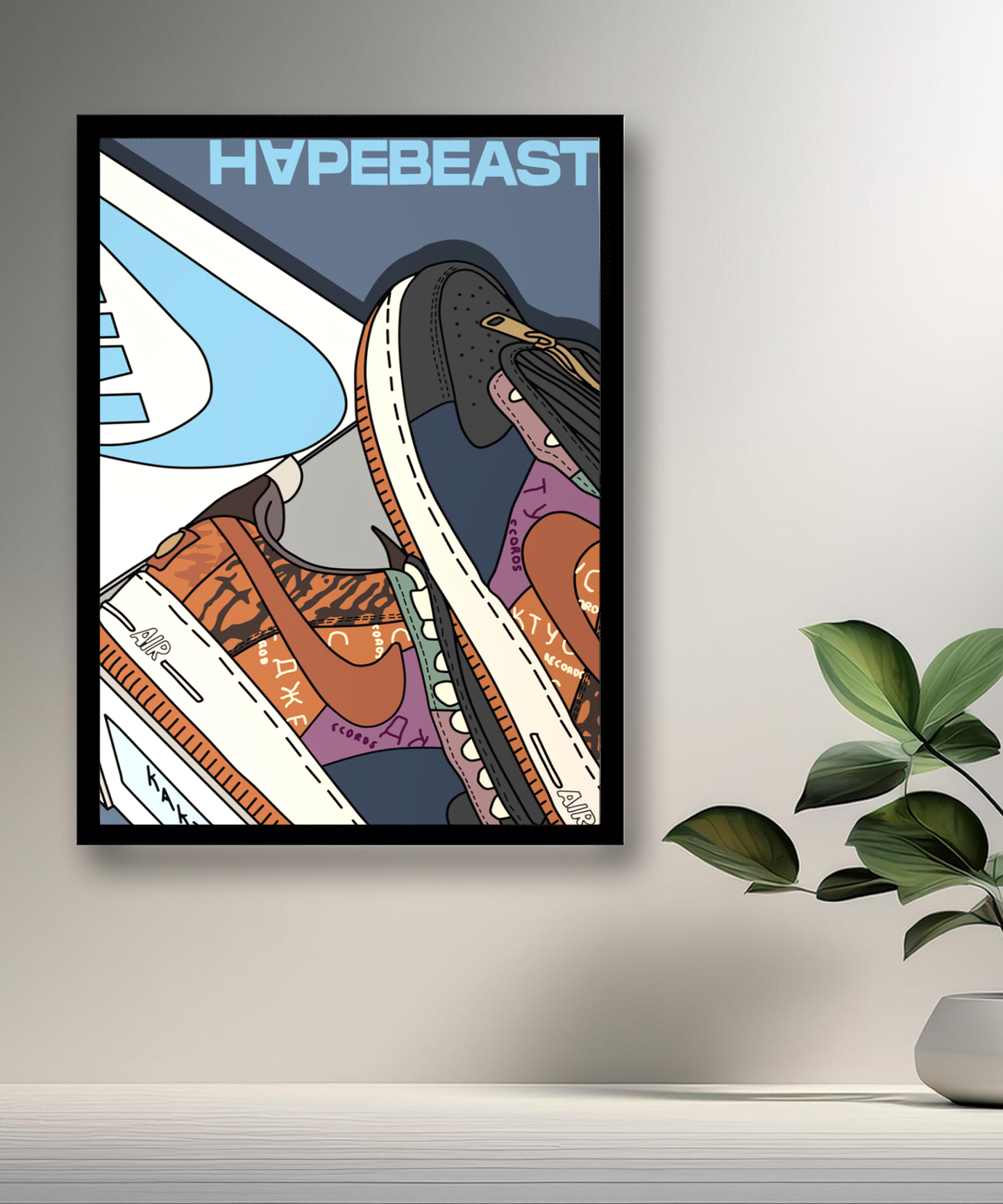 Cadre photo Air Force 1 x Travis Scott