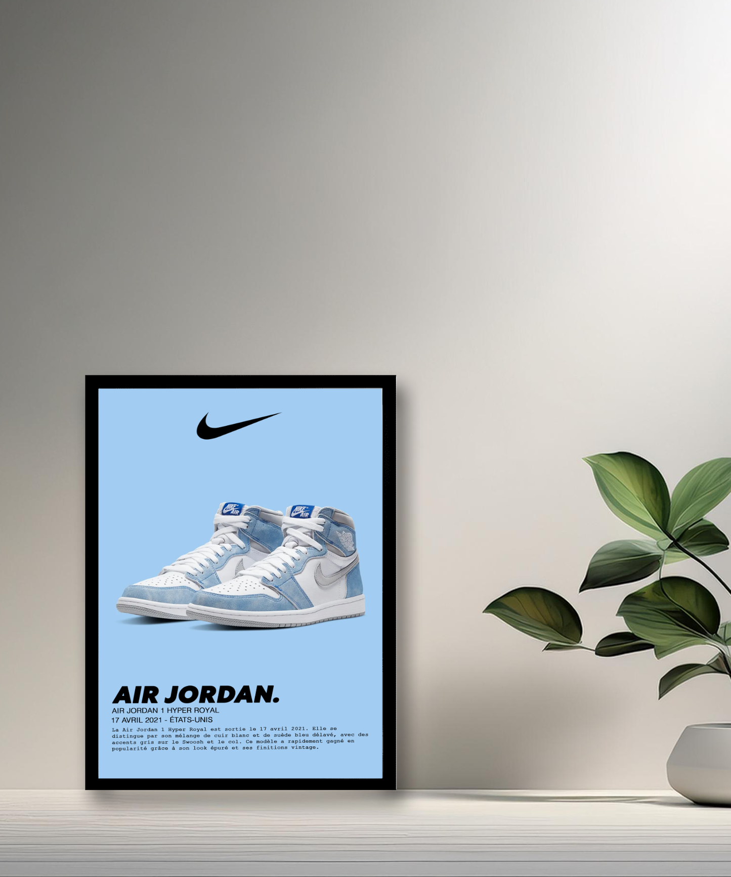 Air Jordan 1 High Hyper Royal Fotorahmen 