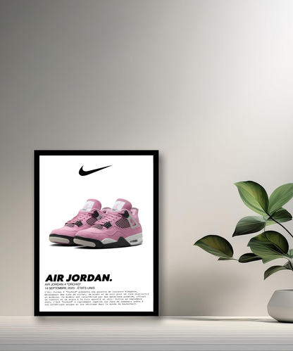 Air Jordan 4 Orchideen-Fotorahmen 