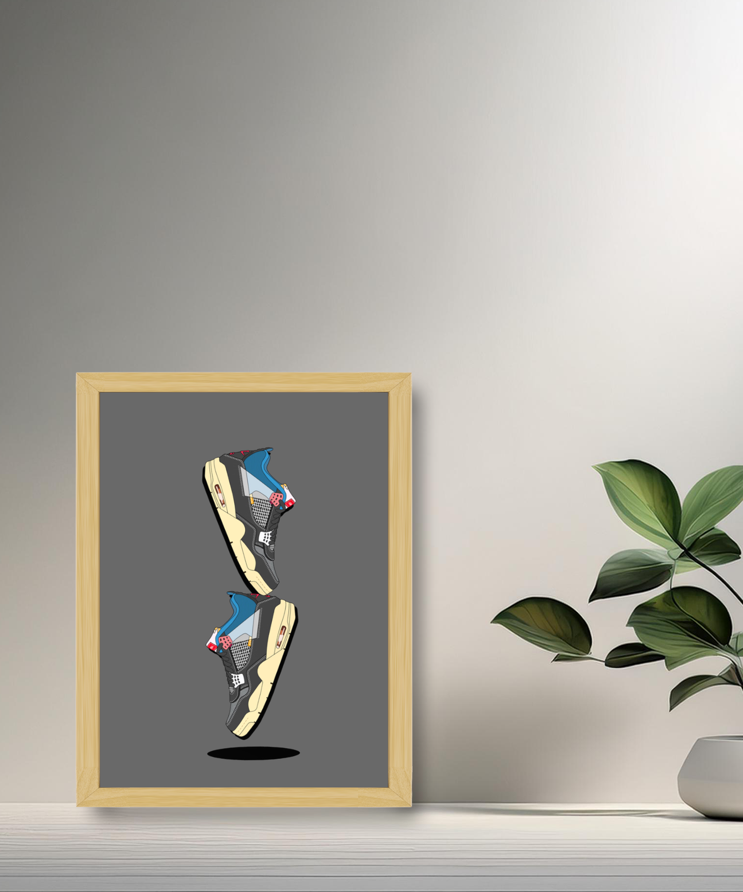 Cadre photo Air Jordan 4 Illustration