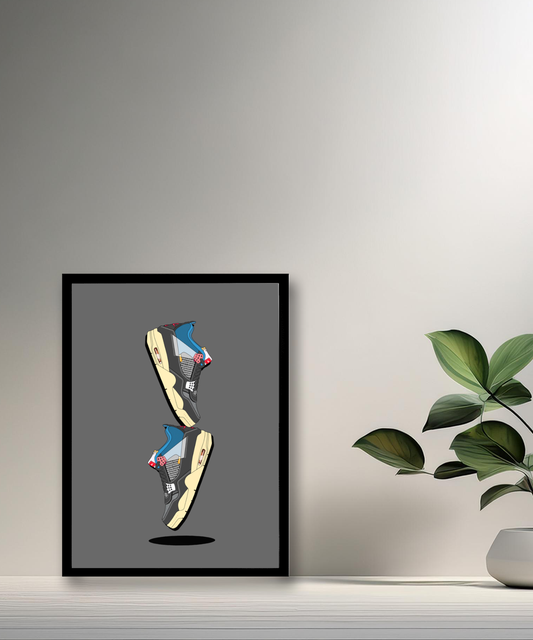 Cadre photo Air Jordan 4 Illustration