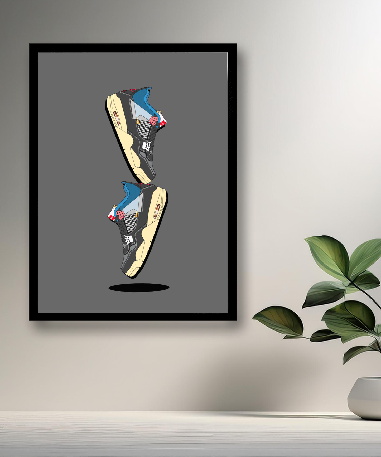 Cadre photo Air Jordan 4 Illustration