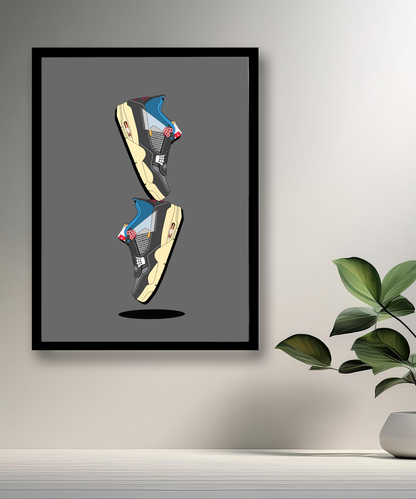 Cadre photo Air Jordan 4 Illustration