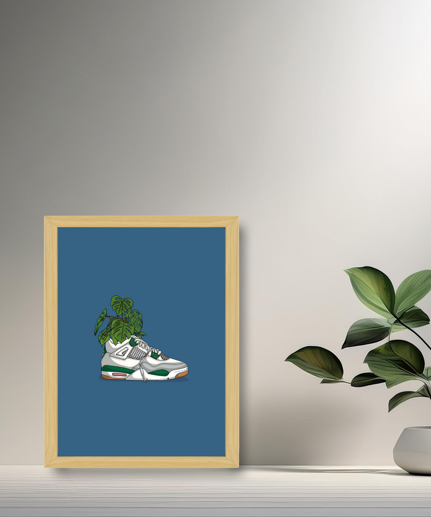 Cadre photo Air Jordan 4 Plante