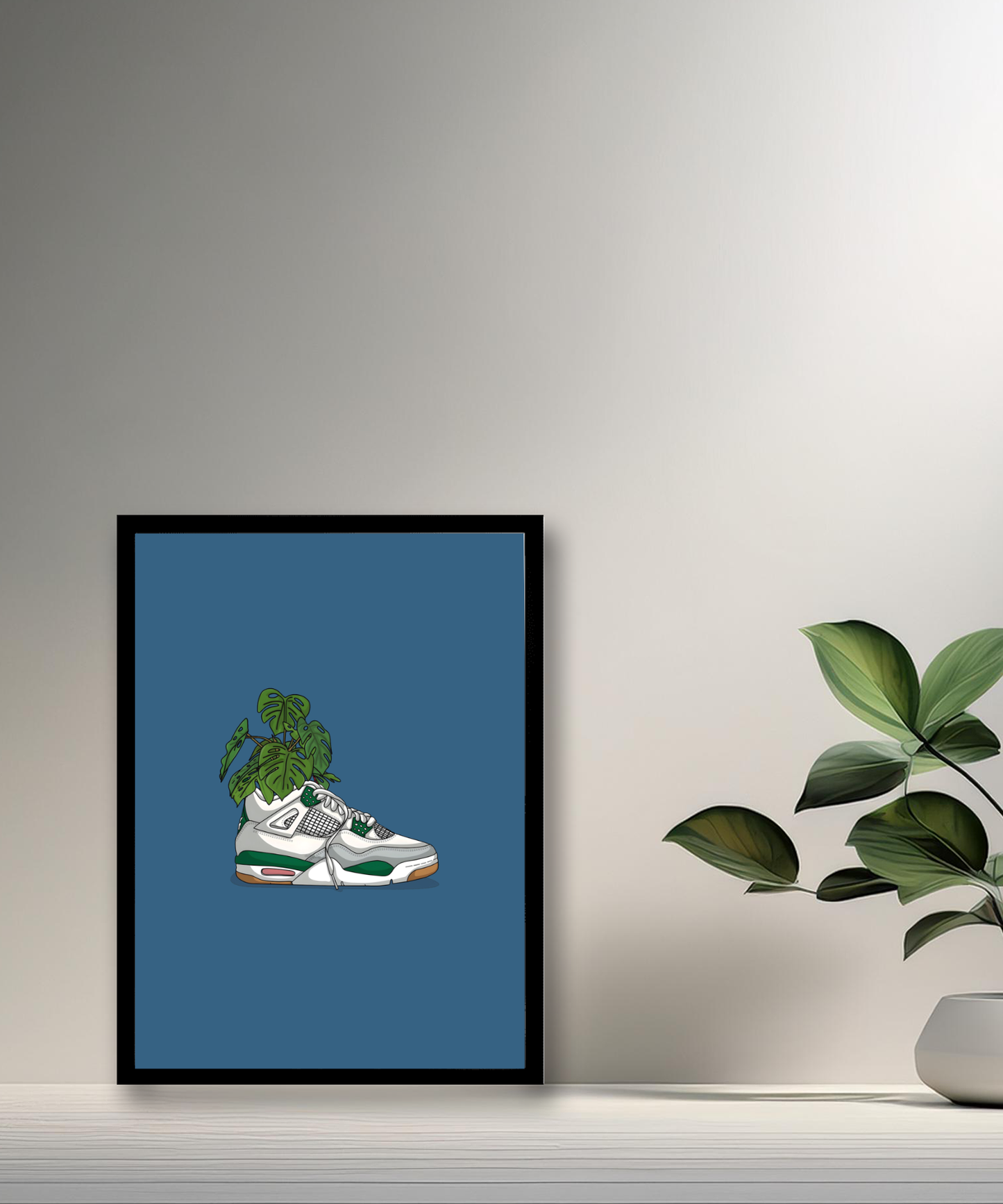 Cadre photo Air Jordan 4 Plante
