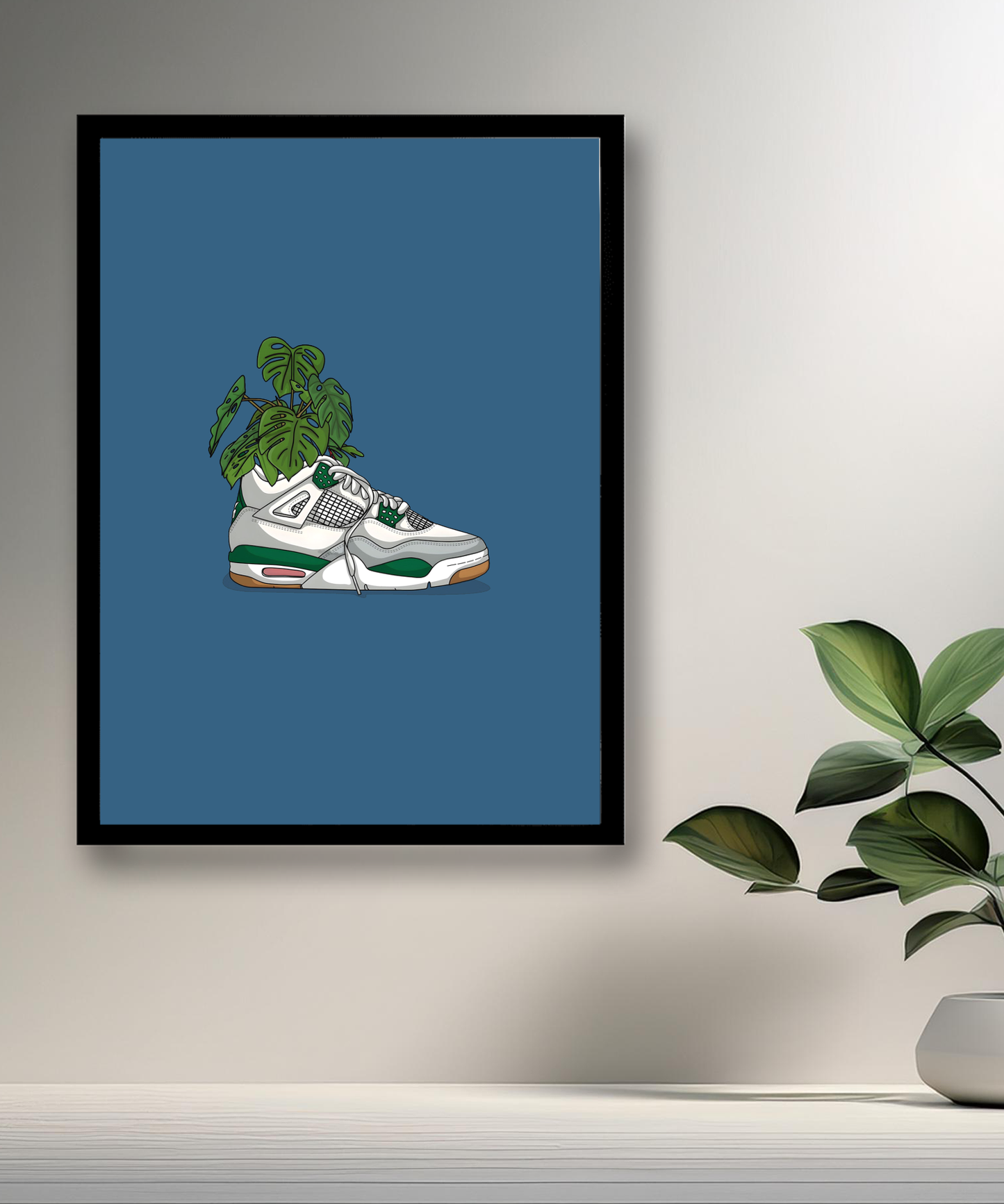 Cadre photo Air Jordan 4 Plante