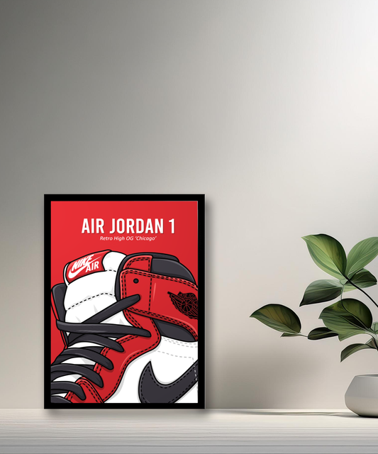 Cadre photo Air Jordan 1 High OG Chicago